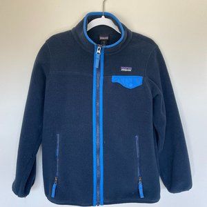 Patagonia - Boys' 7-8 Navy Synchilla Zip Jacket